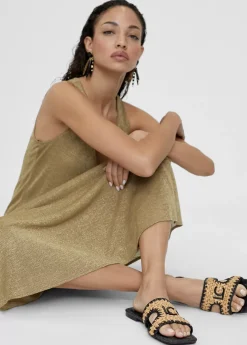 Sandalia pala efecto rafia