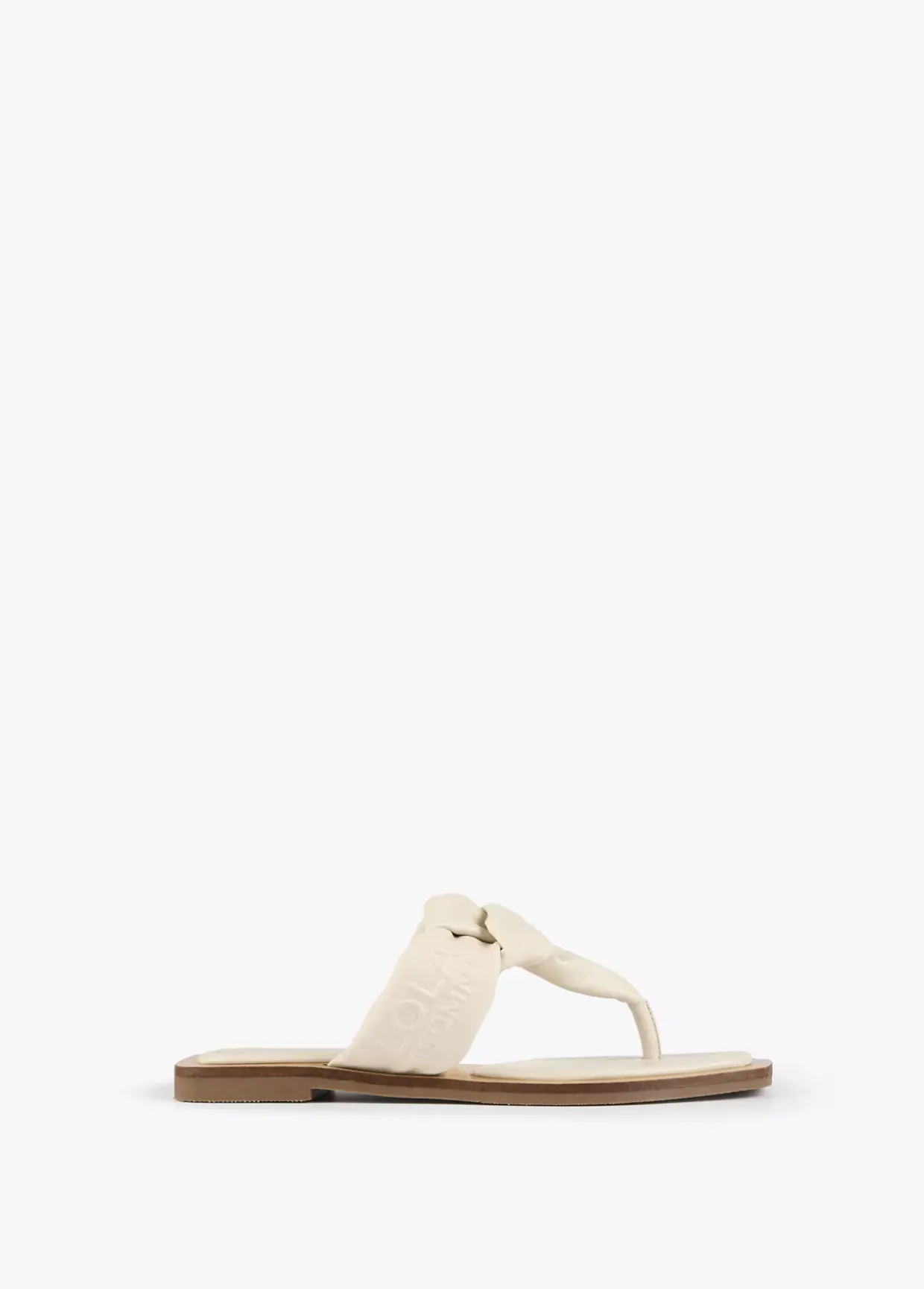 Sandalia plana de dedo