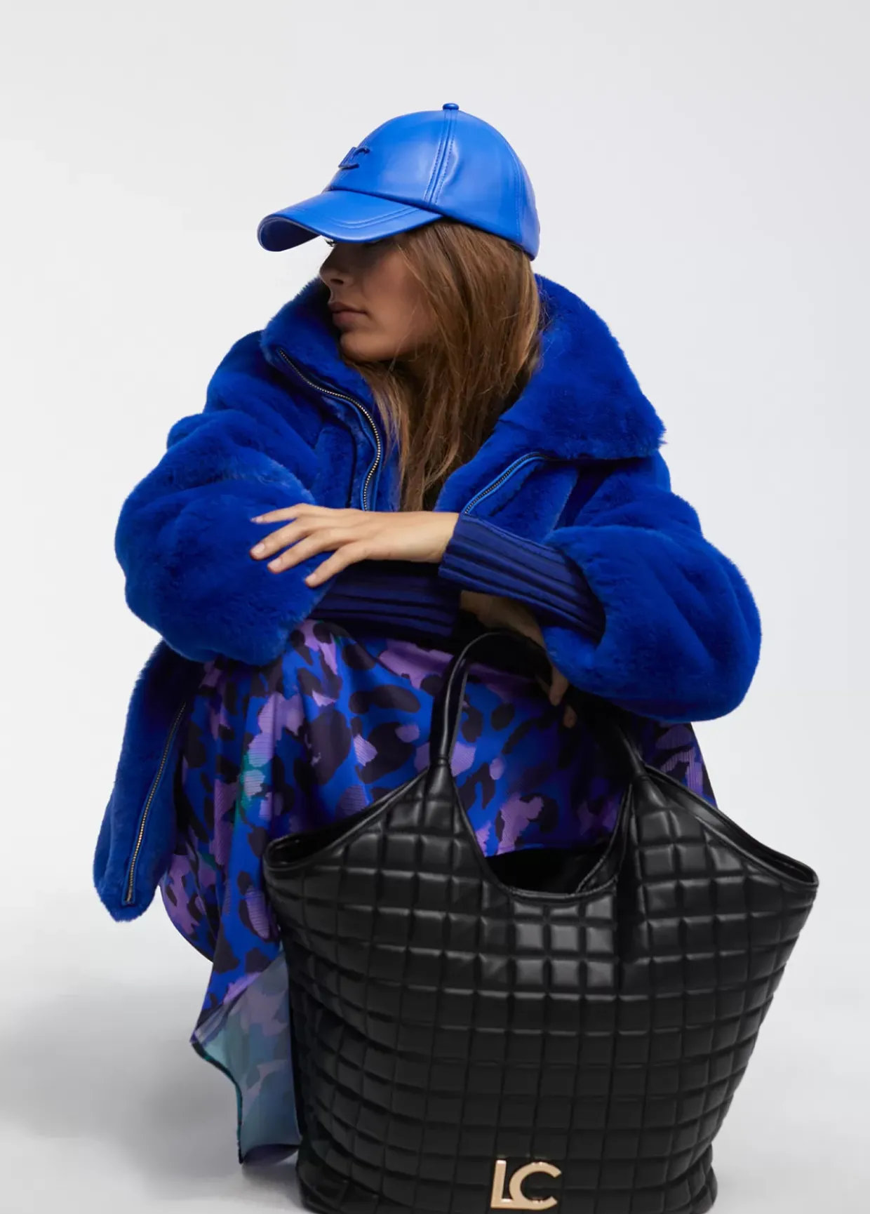 Shopper acolchado de cuadros