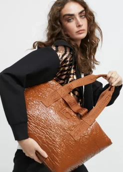 Shopper efecto charol