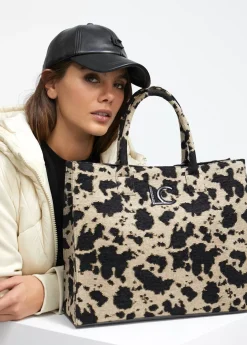 Shopper tejido animal