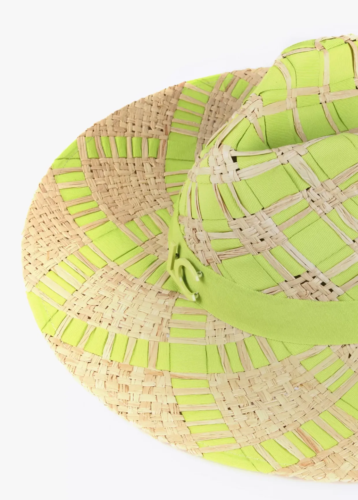 Sombrero trenzado bicolor