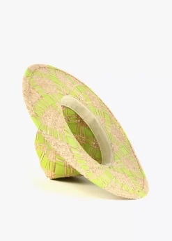 Sombrero trenzado bicolor