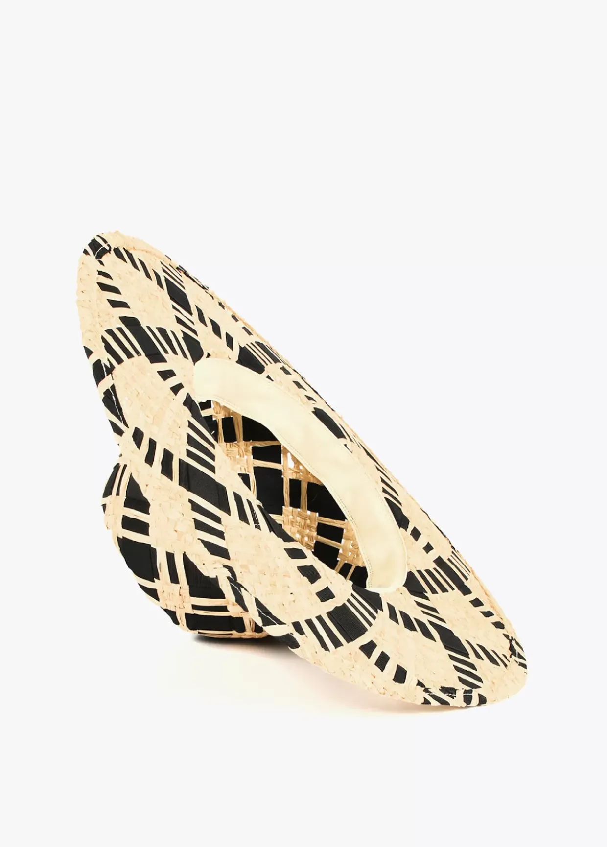 Sombrero trenzado bicolor