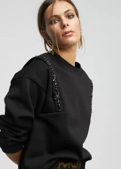 Sudadera con pedrería