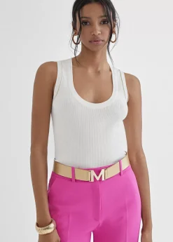 Top con detalle en lurex