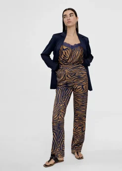 Top lencero animal print