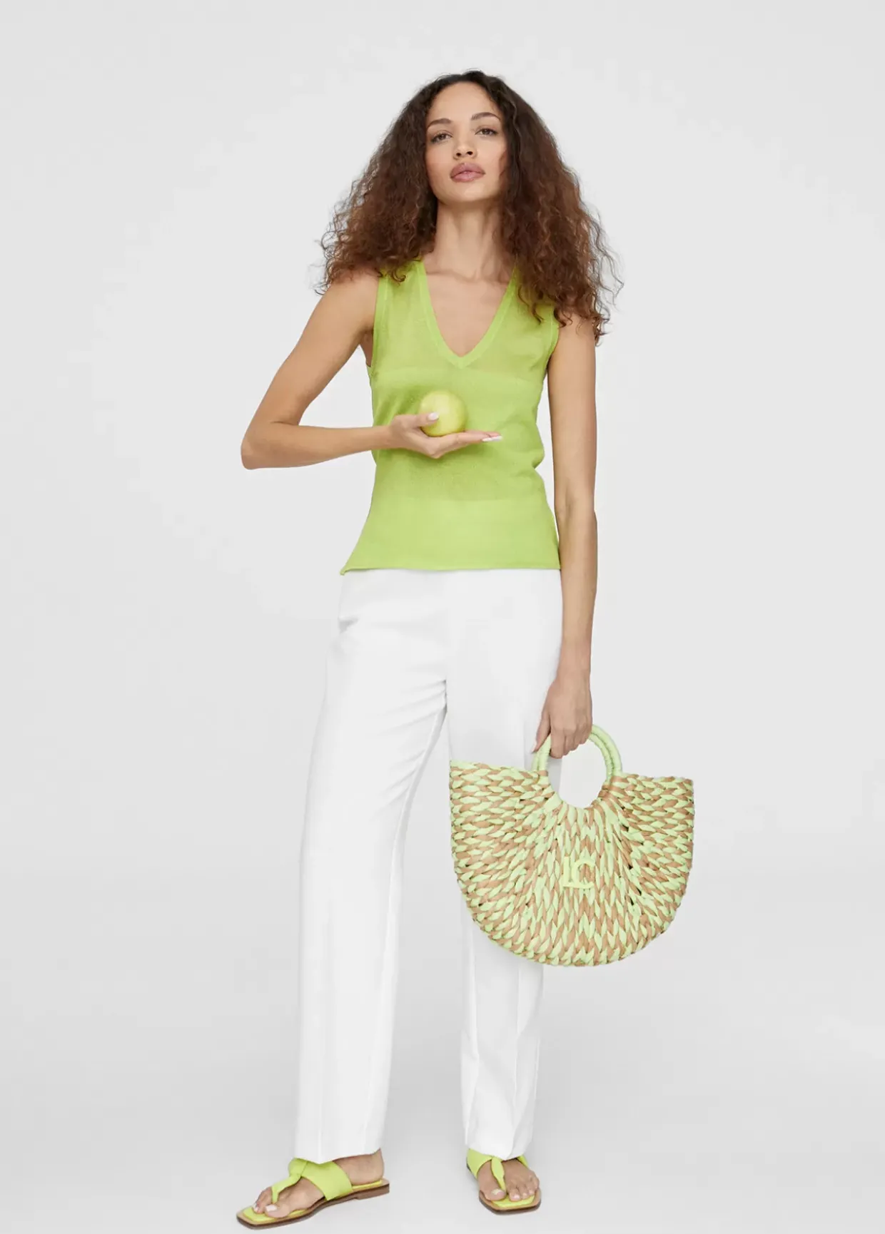 Top punto color liso