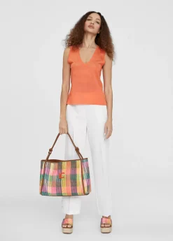 Top punto color liso