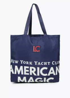 Tote bag de color azul  American Magic - Lola Casademunt