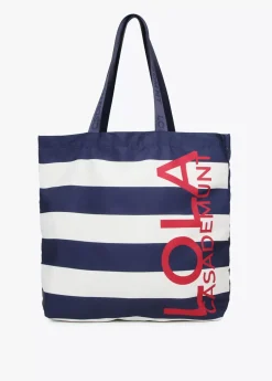 Tote bag de color azul  American Magic - Lola Casademunt