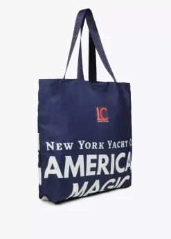 Tote bag de color azul  American Magic - Lola Casademunt