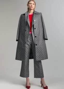 Trench monograma lúrex