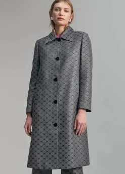 Trench monograma lúrex