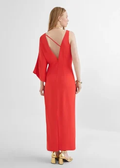 Vestido asimétrico manga