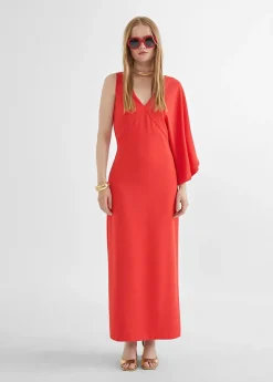 Vestido asimétrico manga