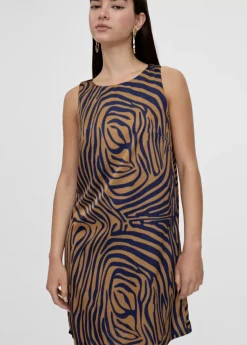 Vestido corto animal print cebra