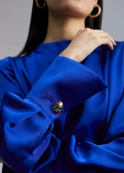 Vestido corto satinado