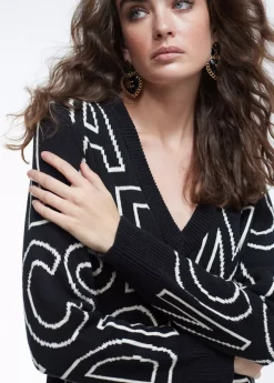 Vestido de punto letras