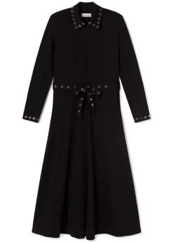 Vestido detalle eyelets