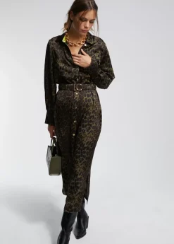 Vestido estampado animal print