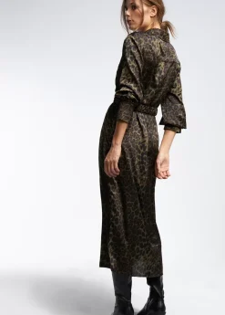 Vestido estampado animal print