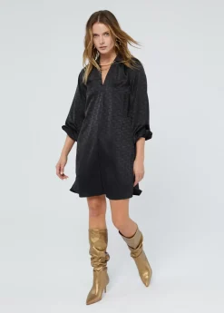 Vestido estampado logo