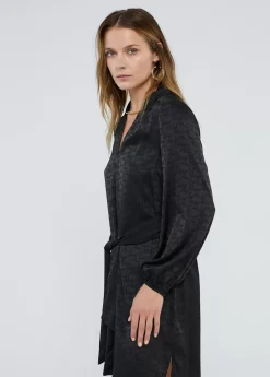 Vestido estampado logo