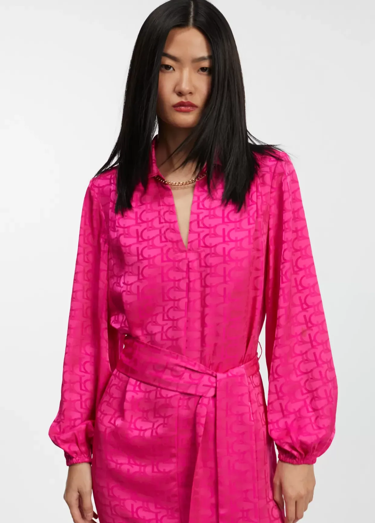 Vestido estampado logo