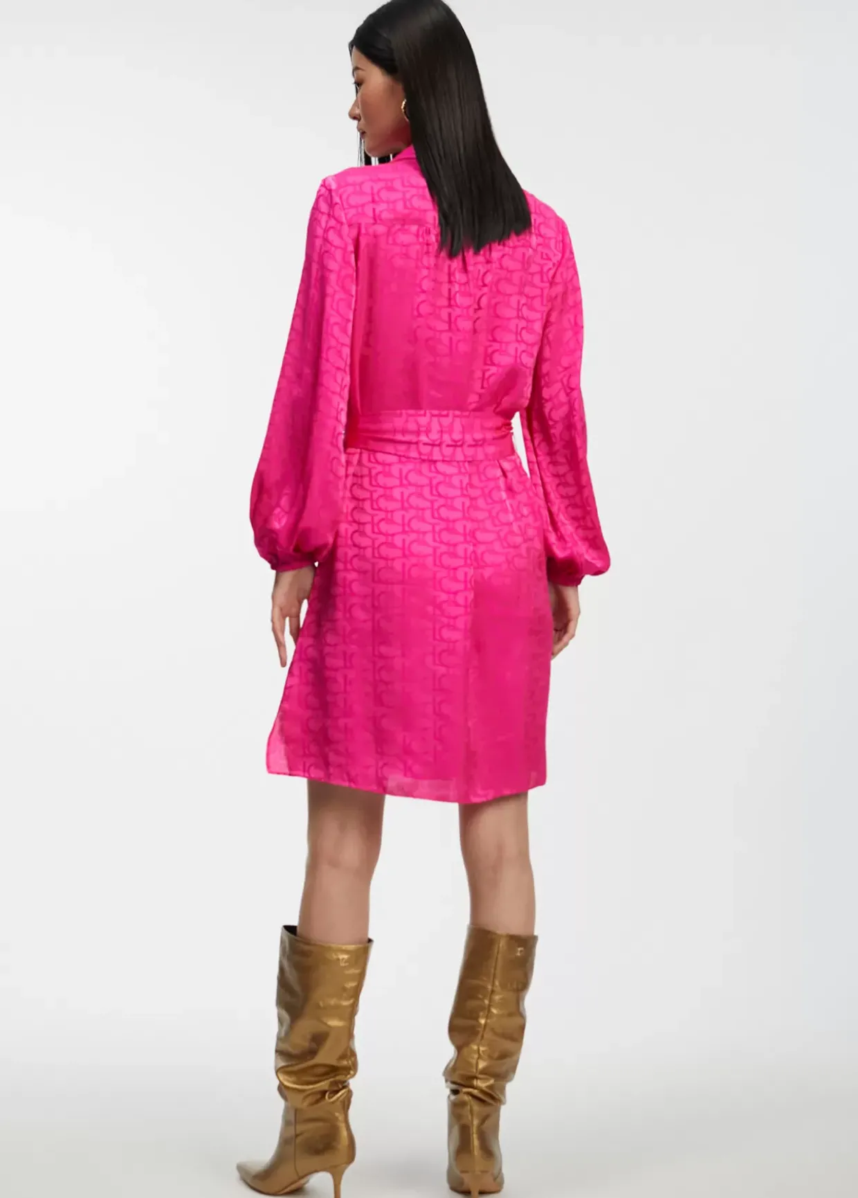 Vestido estampado logo