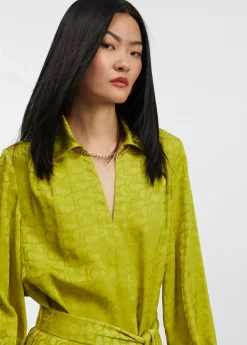 Vestido estampado logo