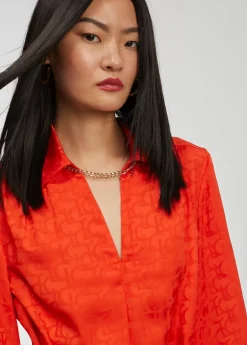 Vestido estampado logo