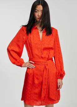 Vestido estampado logo