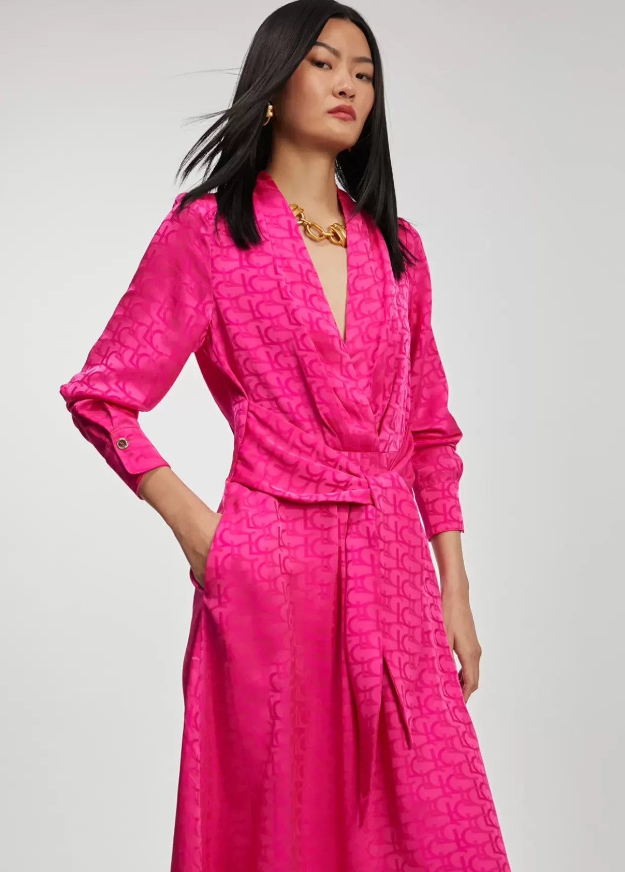 Vestido estampado logo