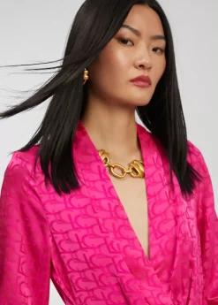 Vestido estampado logo