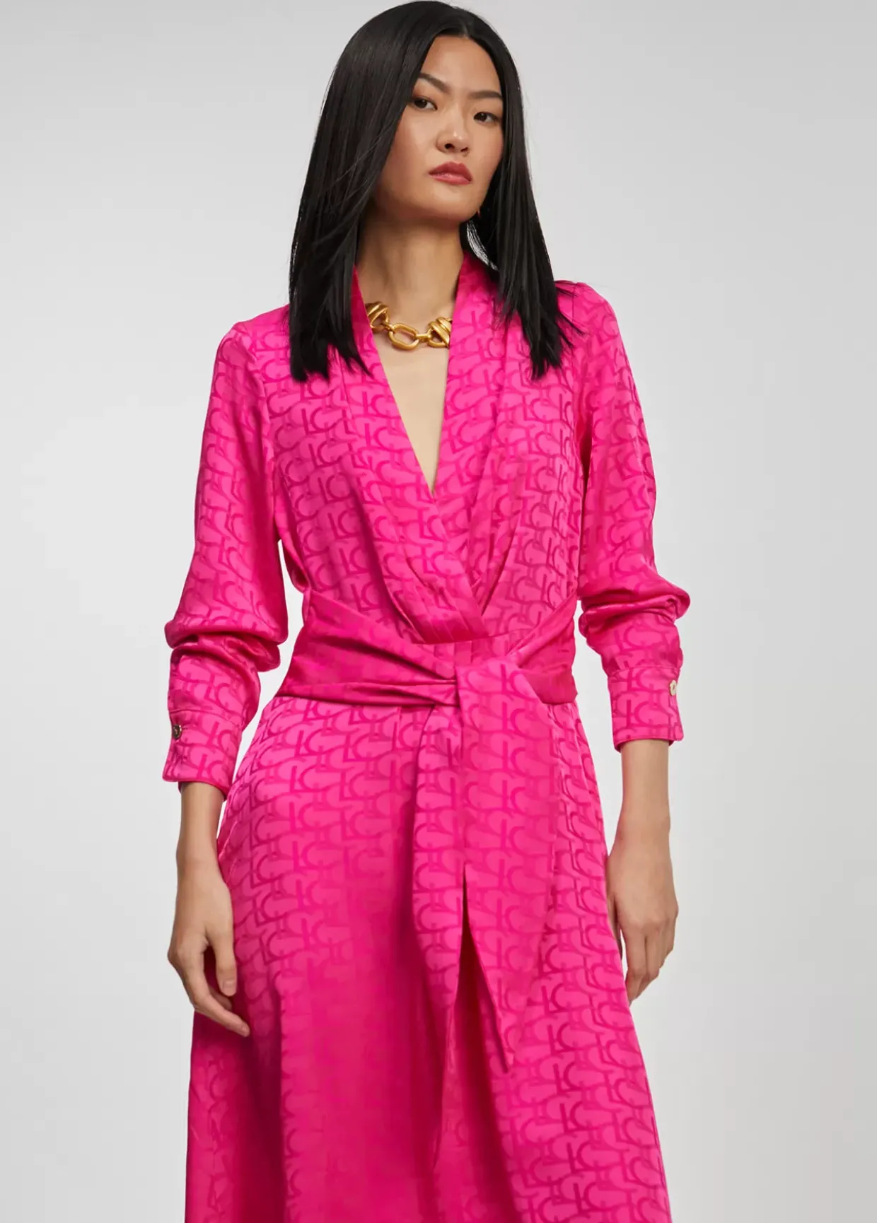 Vestido estampado logo