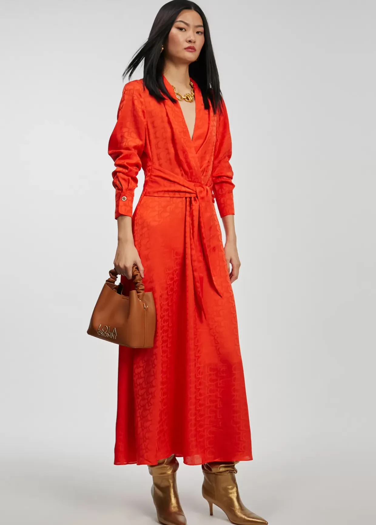 Vestido estampado logo