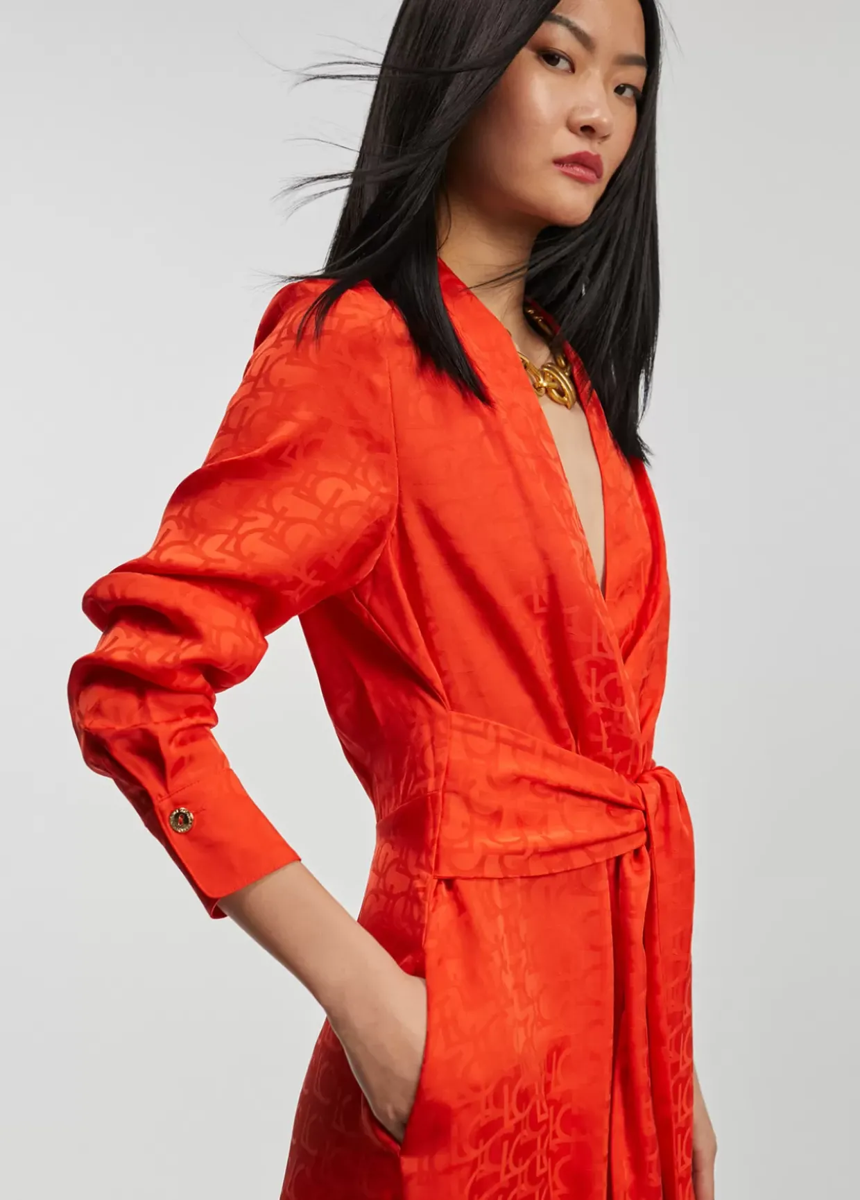 Vestido estampado logo