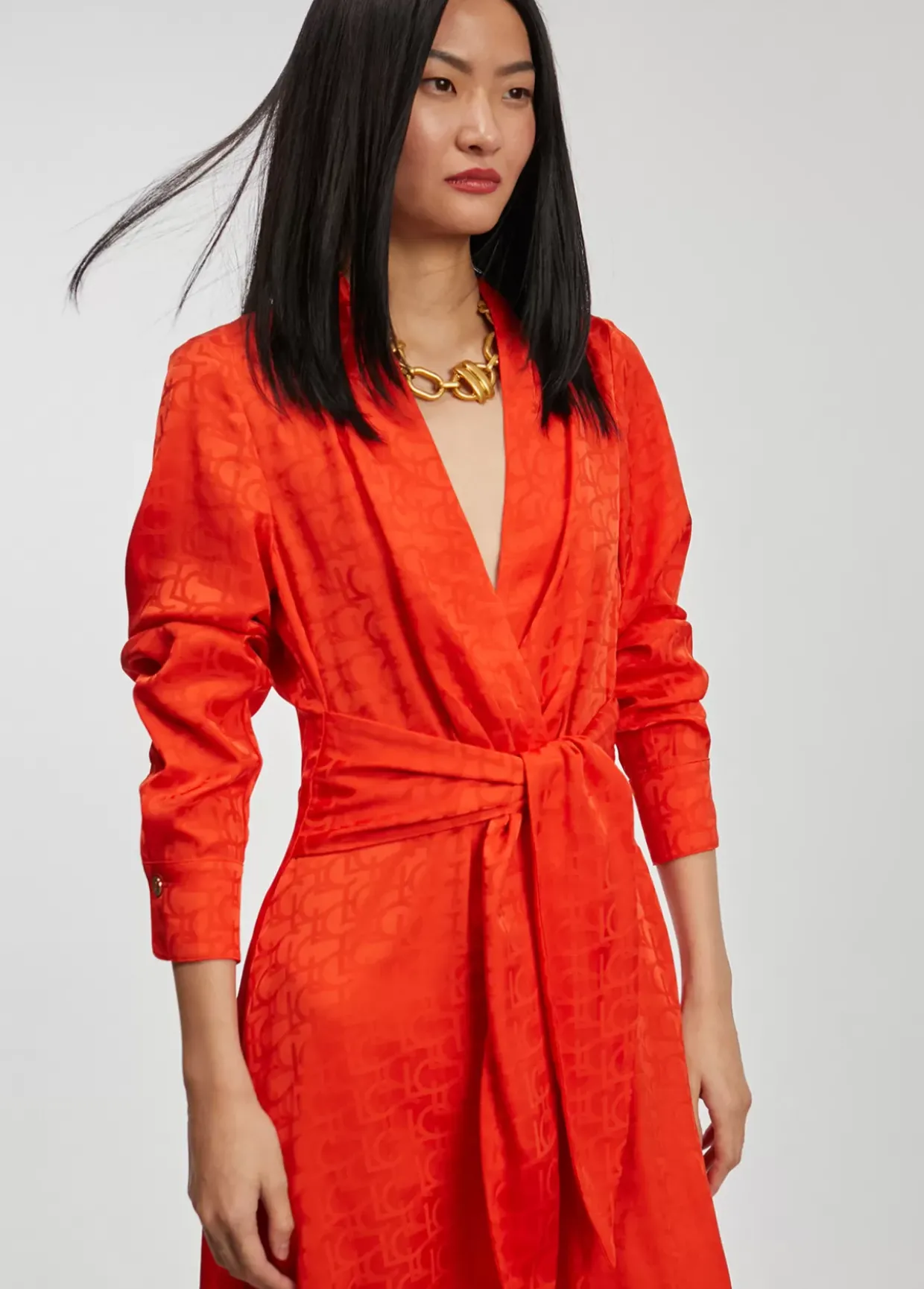 Vestido estampado logo