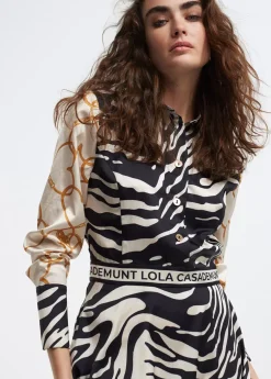 Vestido estampado zebra
