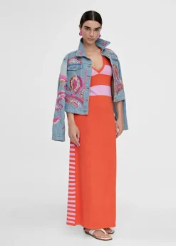 Vestido largo de punto