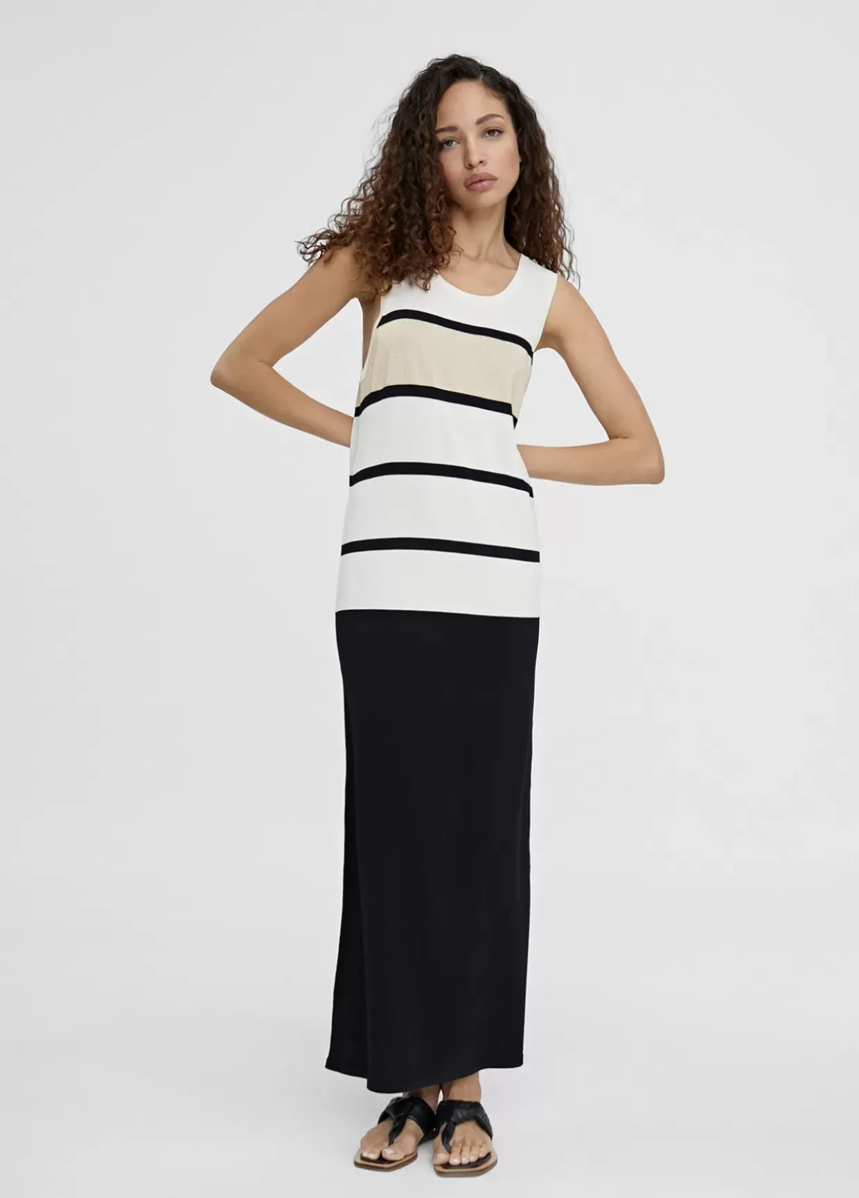 Vestido largo de punto