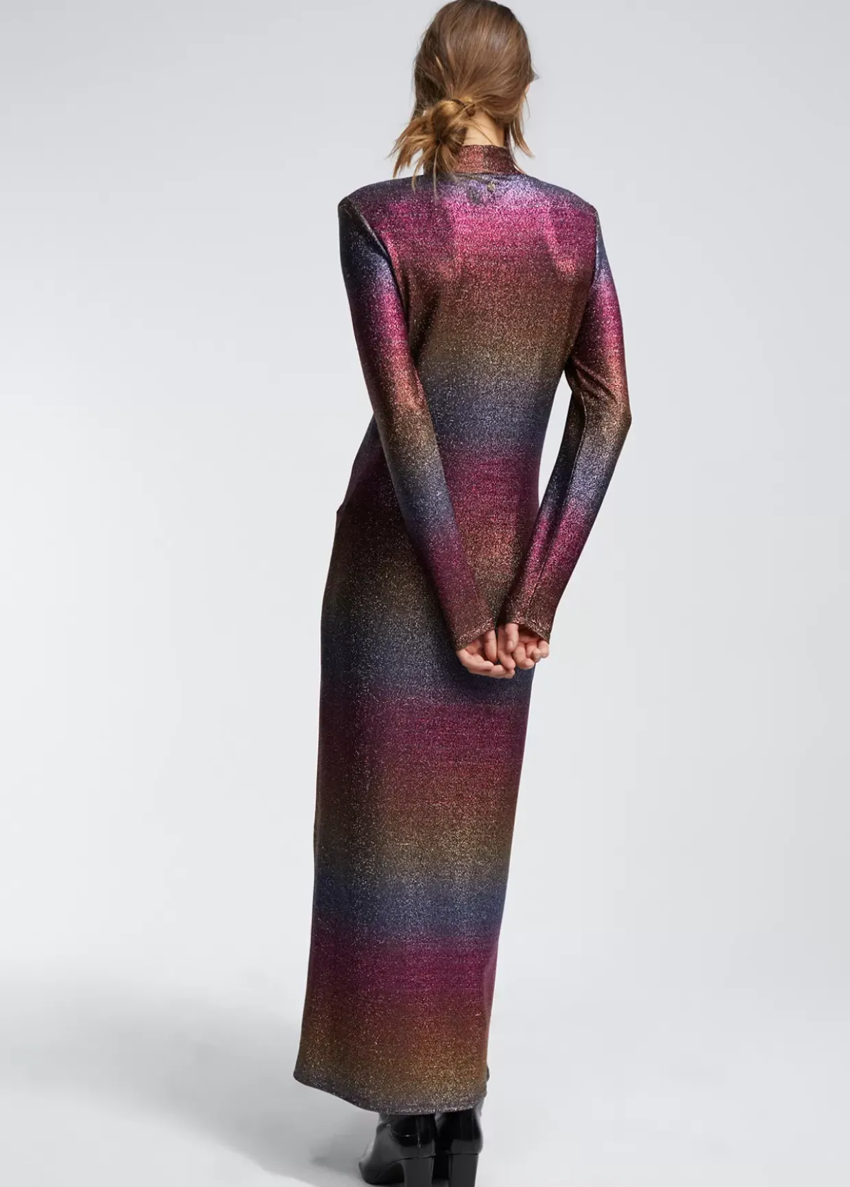 Vestido largo lúrex