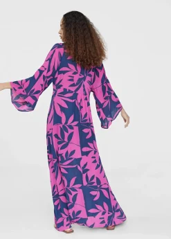 Vestido largo manga japonesa