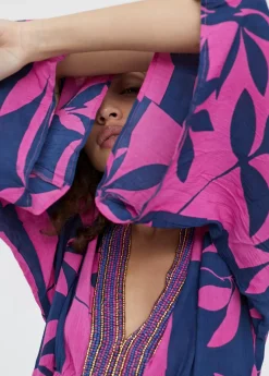 Vestido largo manga japonesa