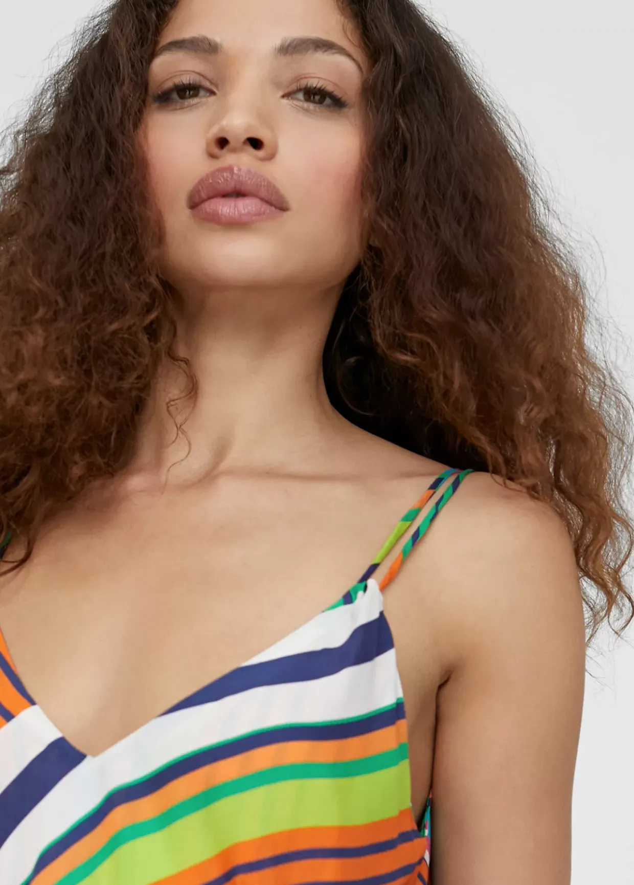 Vestido largo multicolor