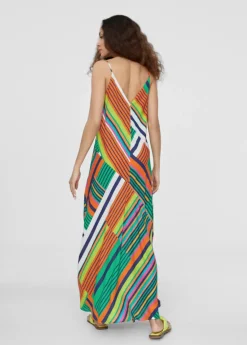 Vestido largo multicolor