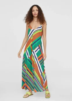 Vestido largo multicolor