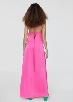 Vestido largo tipo lencero