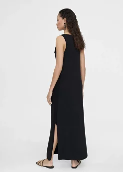 Vestido midi fruncido